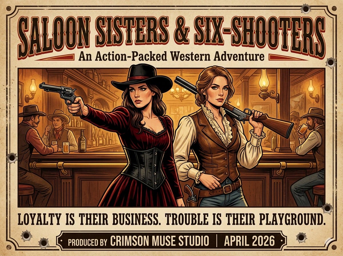 Saloon Sisters & Six-Shooters complete poster