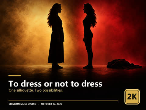 To dress or not to dress poster