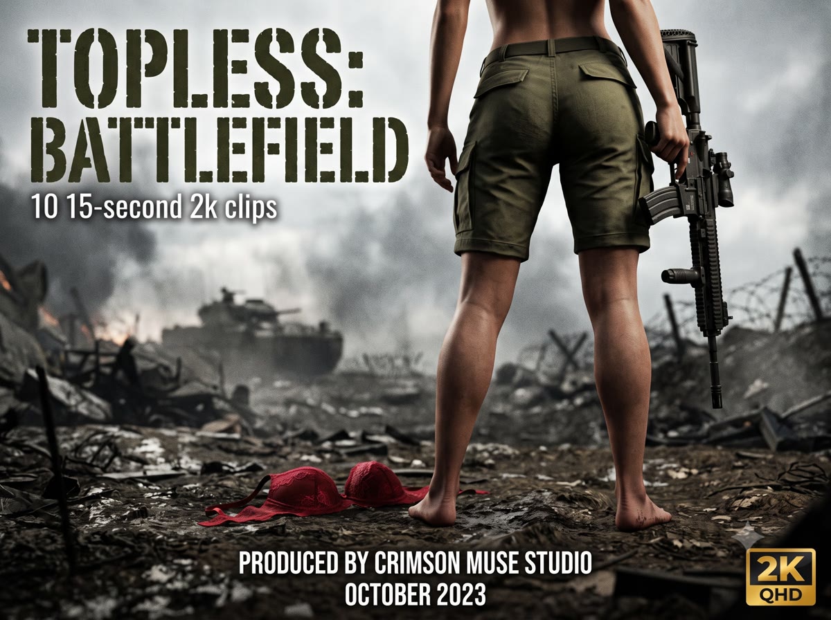 Topless Battlefield complete poster
